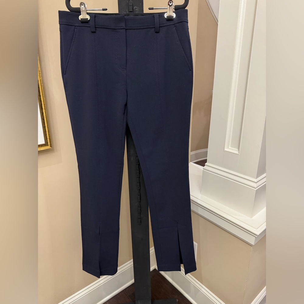 Navy Blue Tailored Pants